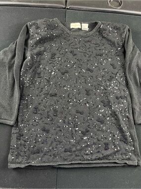 Women’s Black Embellished sweater- Jaclyn Smith